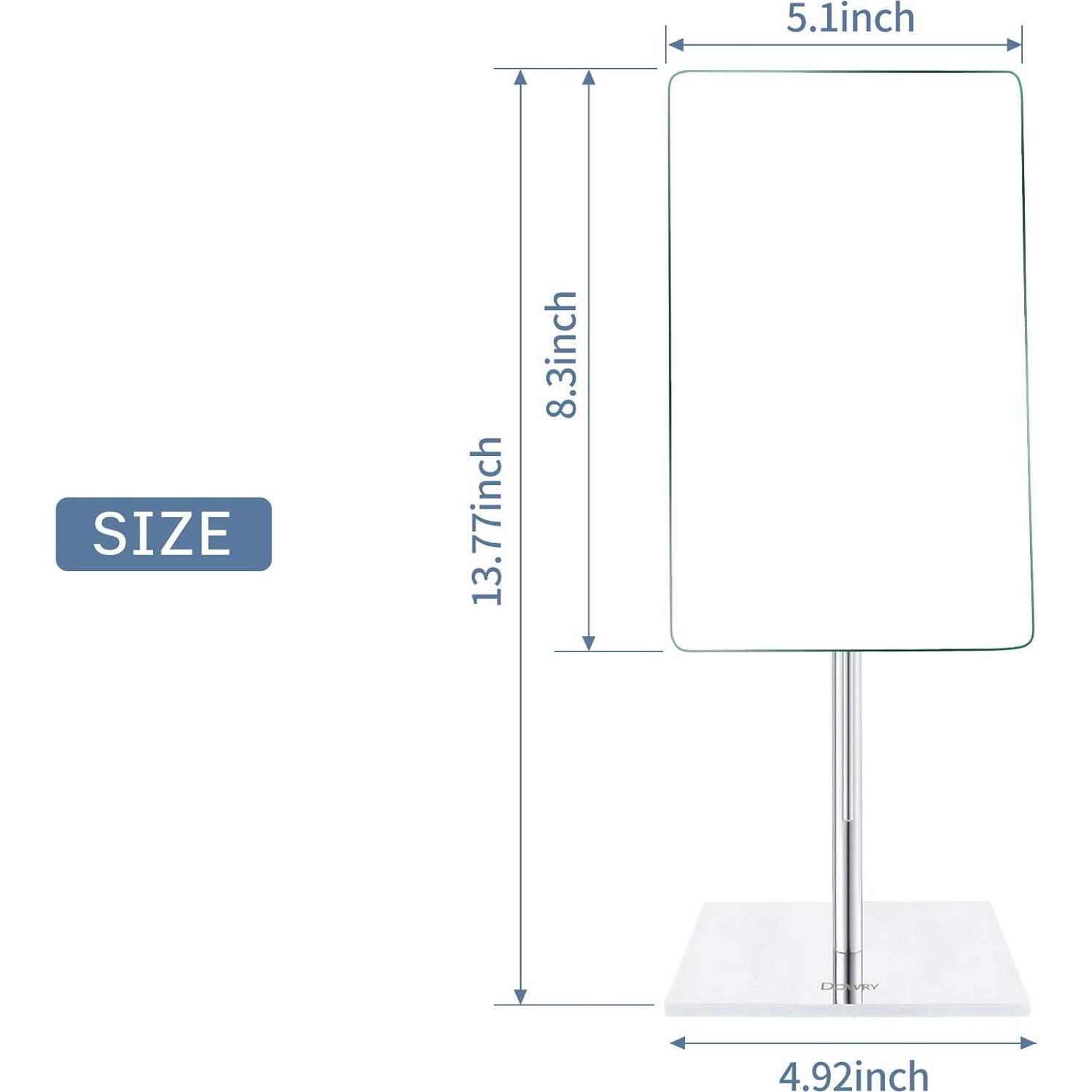 Espejo de Maquillaje DOWRY 5X Ajustable Acero Inoxidable
