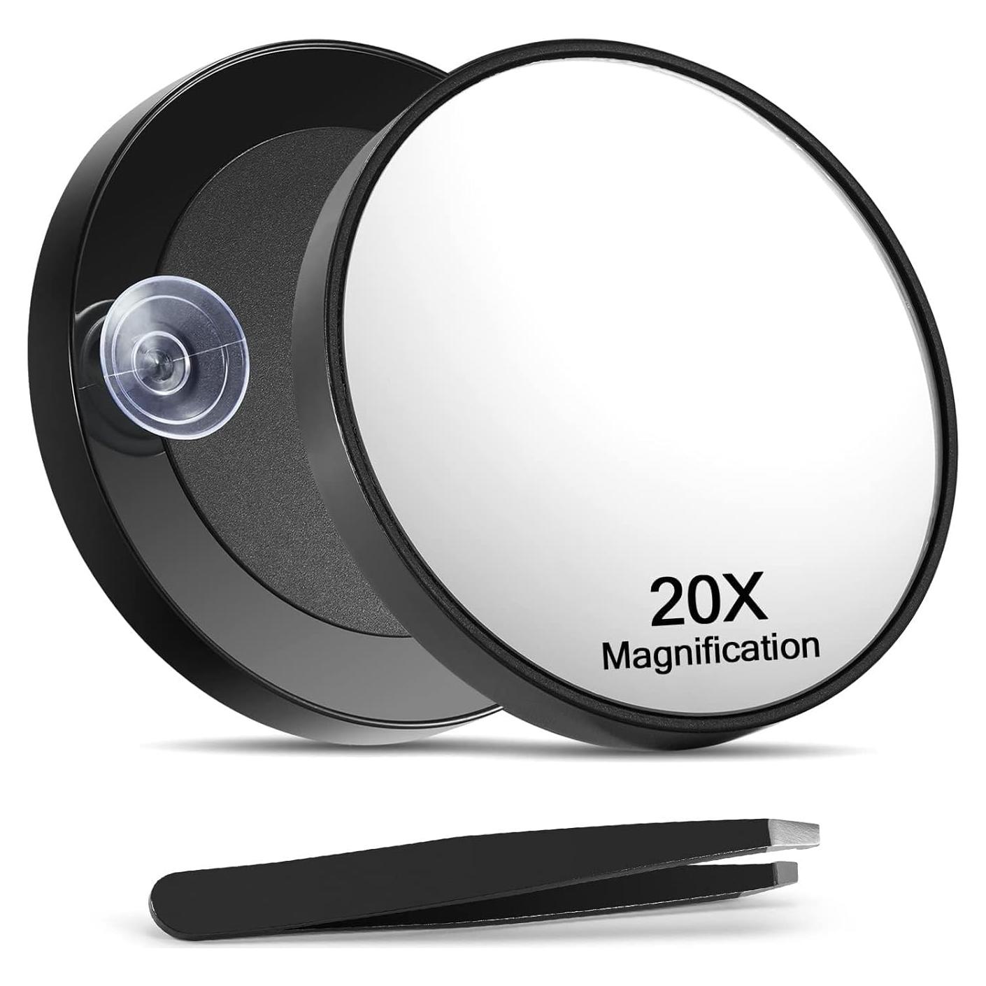 Espejo de Aumento 20X Macaki con Ventosas y Pinzas