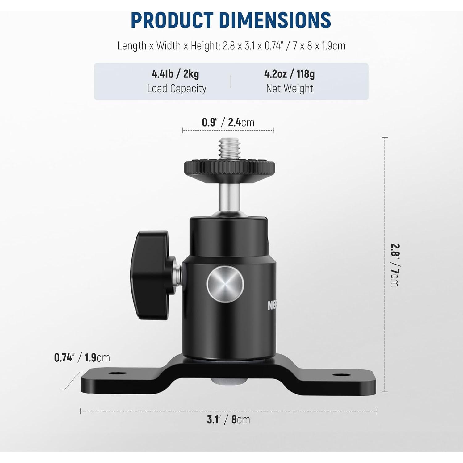 Soporte de Montaje en Pared y Techo NEEWER Tipo T 2kg