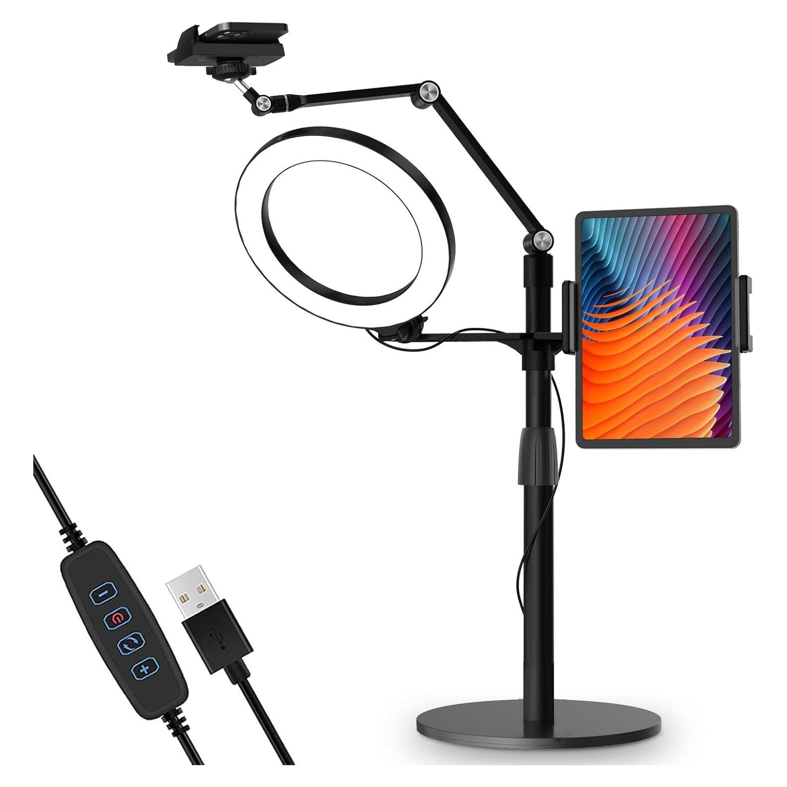 Soporte de Escritorio 3 en 1 Viozon con Luz LED 20 cm