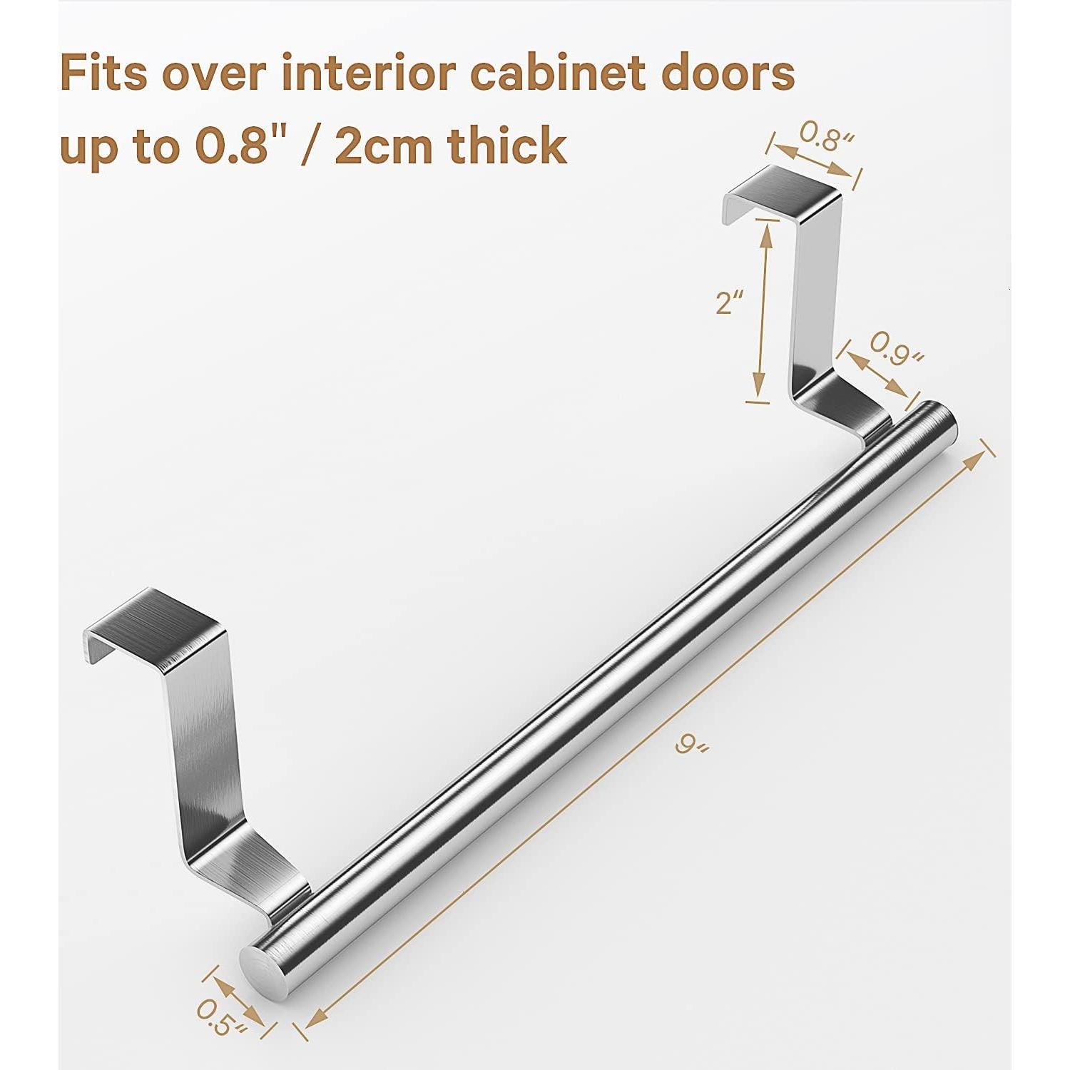 Soporte de Toallas Mosuch Acero Inoxidable 2 Piezas Plata