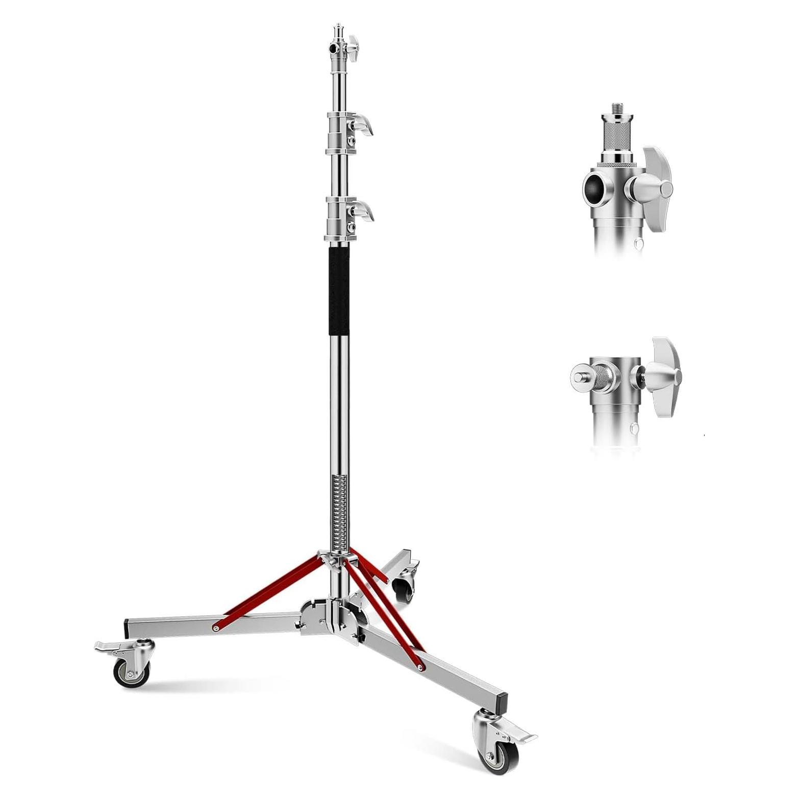 Soporte de Luz Ajustable Soonpho Acero Inoxidable 30kg Plata