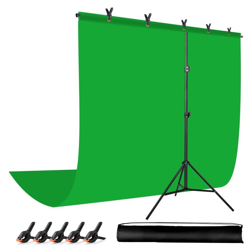 Fondo de Pantalla Verde JEBUTU 1.92 x 3.05 m con Soporte