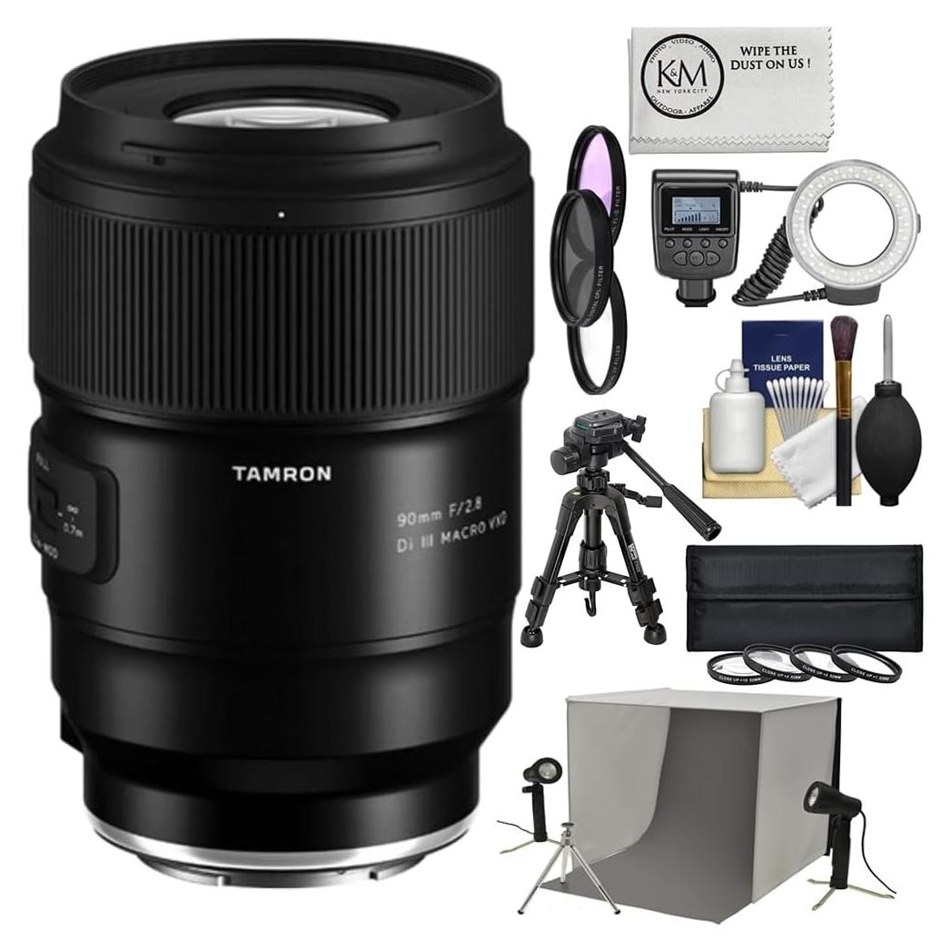 Objetivo Macro Tamron 90mm f/2.8 Di III VXD Sony E + Kit 8 Piezas