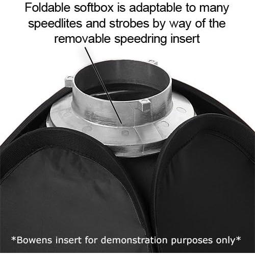 Softbox Plegable Fotodiox Pro 20x20 cm para Estudio Strobe