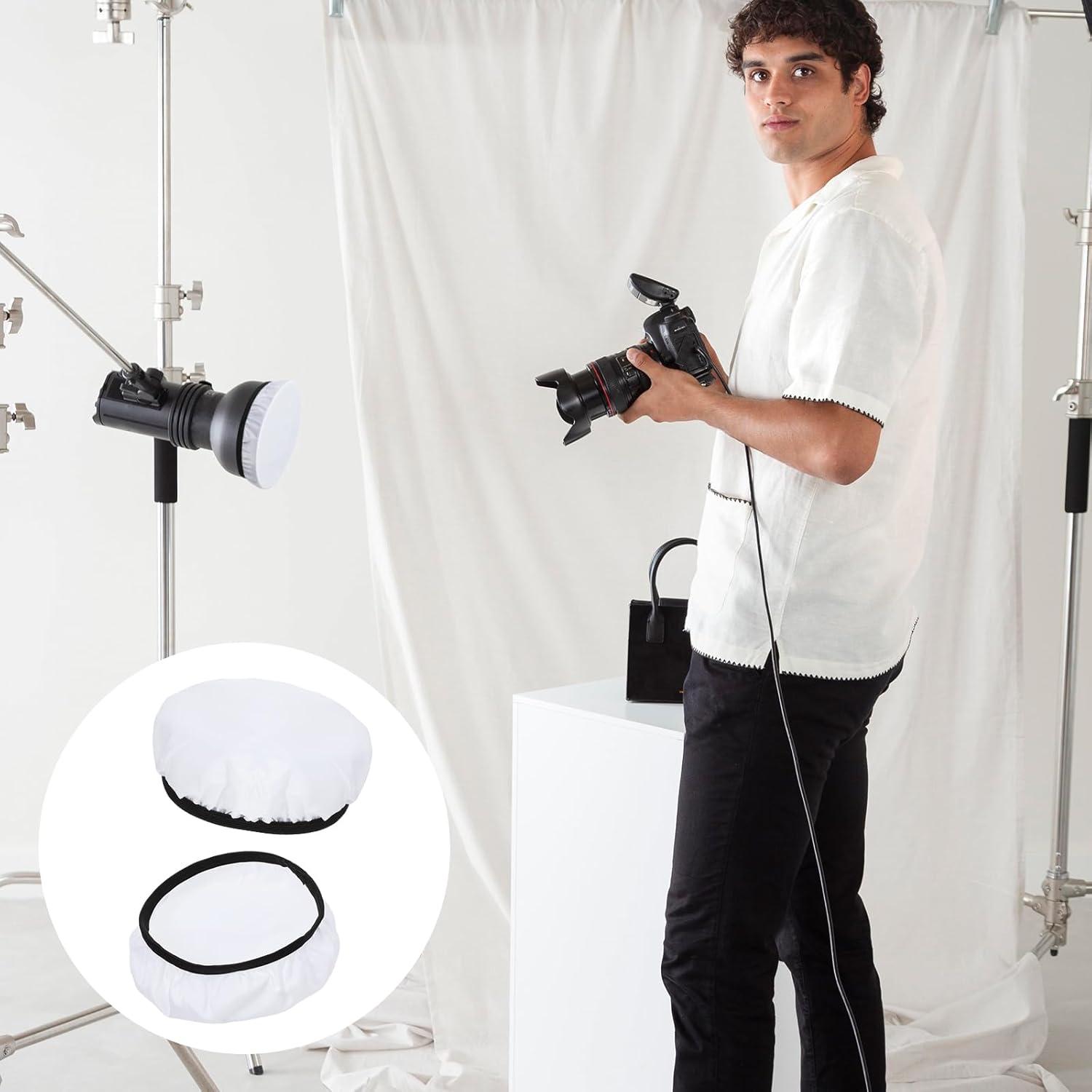 Difusor de luz suave Tucnoeu 18cm para reflectores 6Pcs