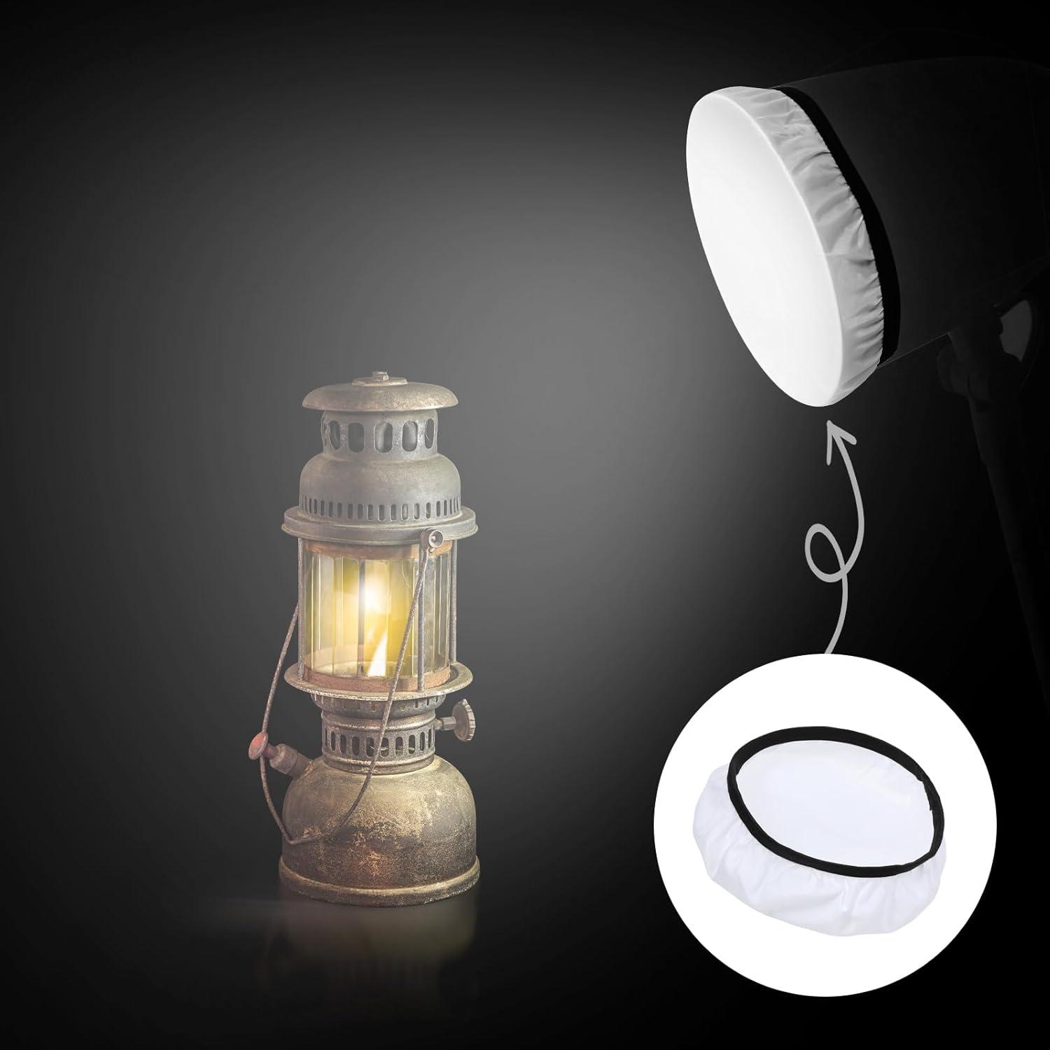 Difusor de luz suave Tucnoeu 18cm para reflectores 6Pcs