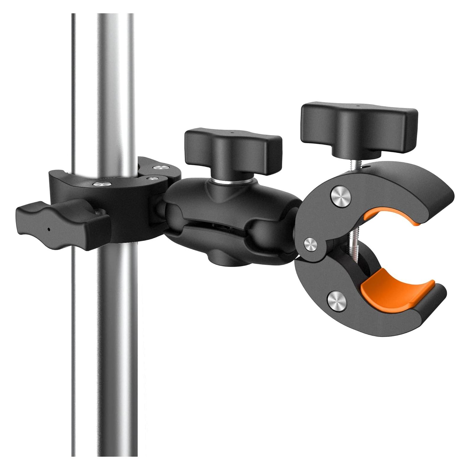 Super Abrazadera Doble Koqeiey para Cámara y Paraguas 360°