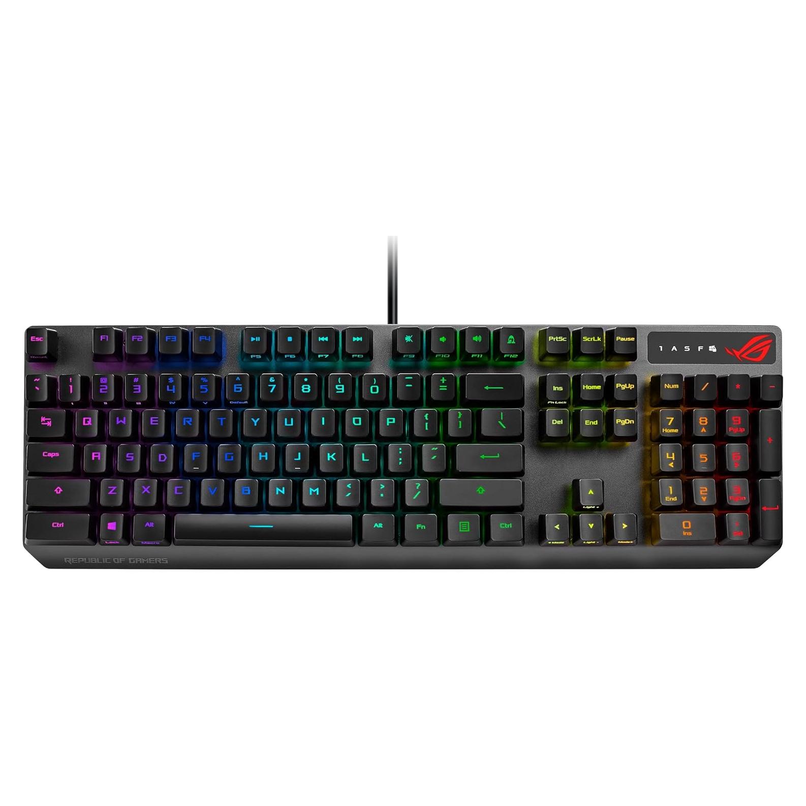 Teclado Mecánico ASUS ROG Strix Scope RX RGB, Negro