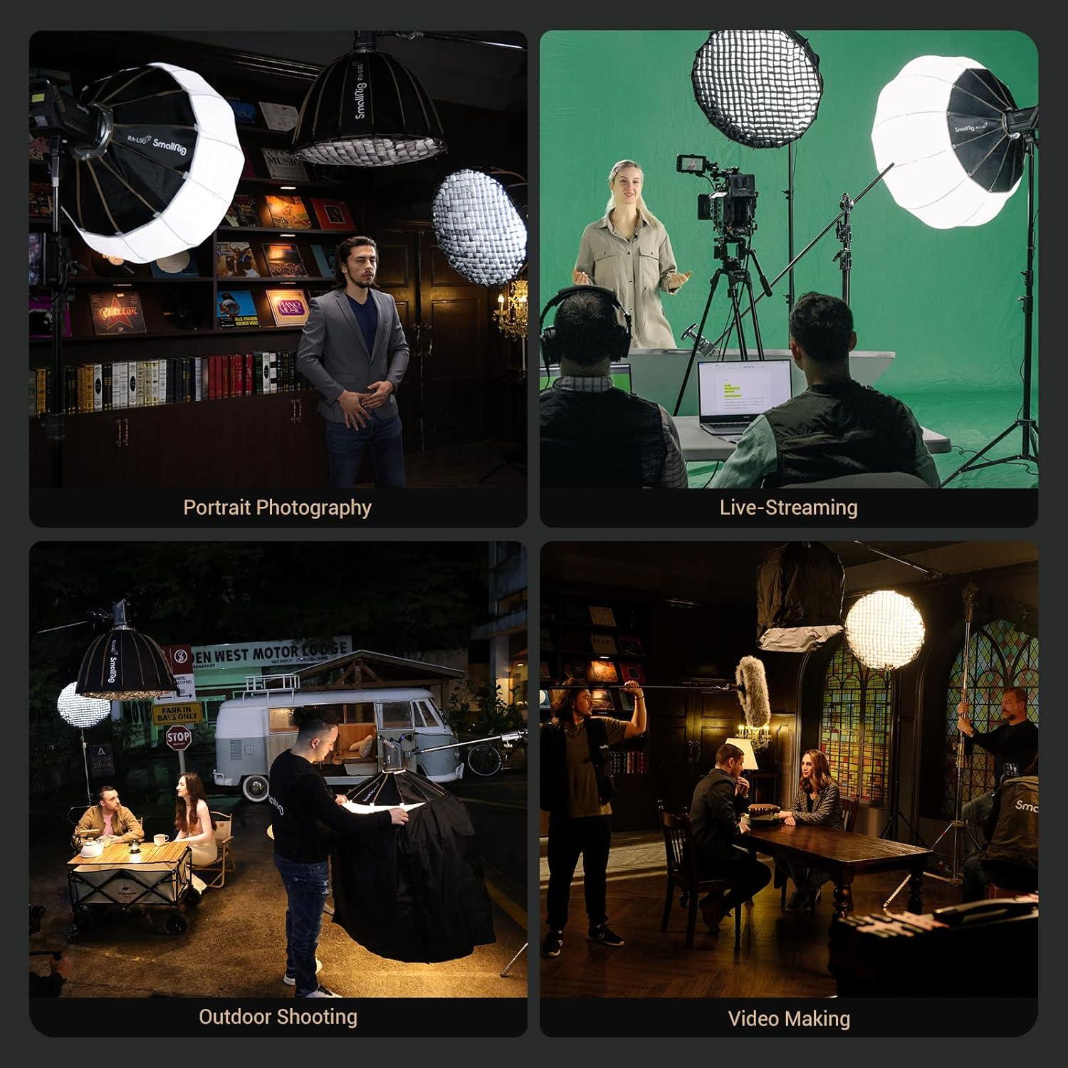 Softbox Linterna SmallRig 90x90cm con Puertas de Tela