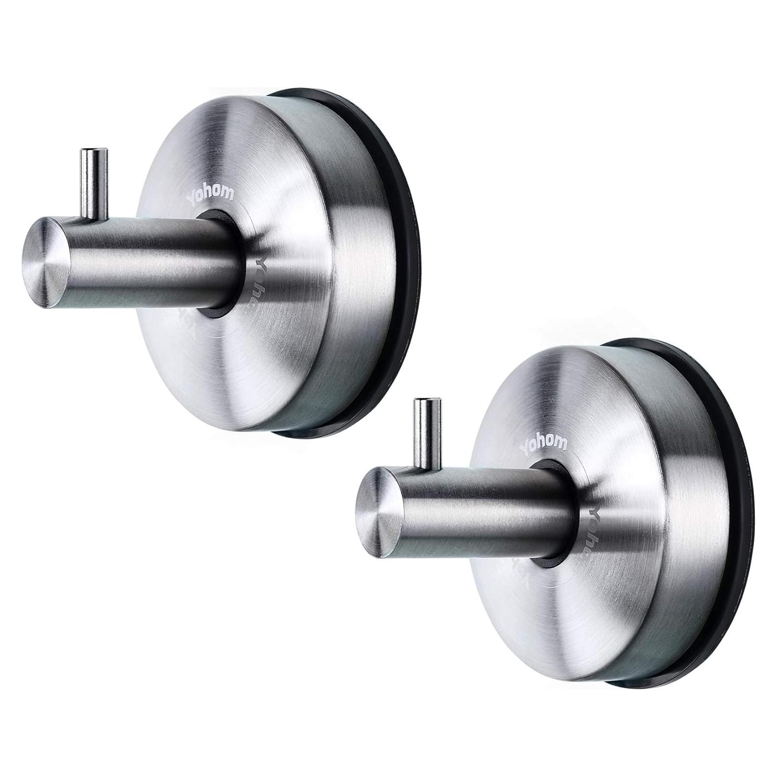 Soporte de Ducha YOHOM de Acero Inoxidable - Ganchos 2 Piezas