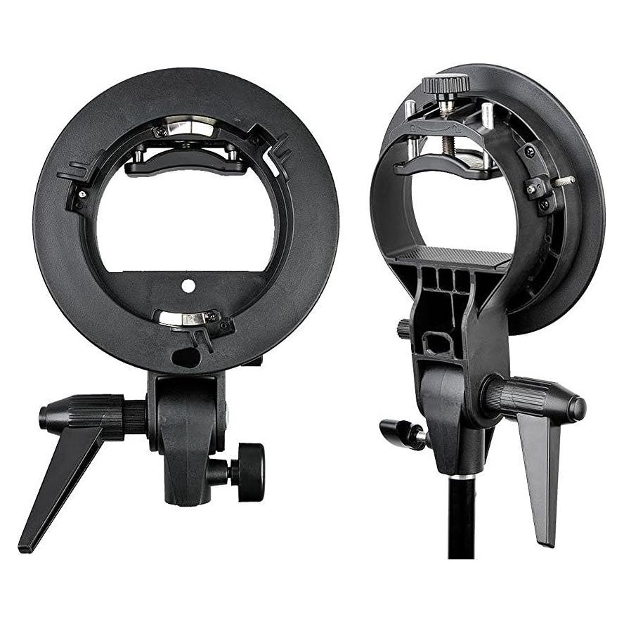 S Type Bracket Stable Bowens S Mount Holder for Speedlite Flash Snoot Softbox Photo Studio Plastic Umbrella Mount Bracket