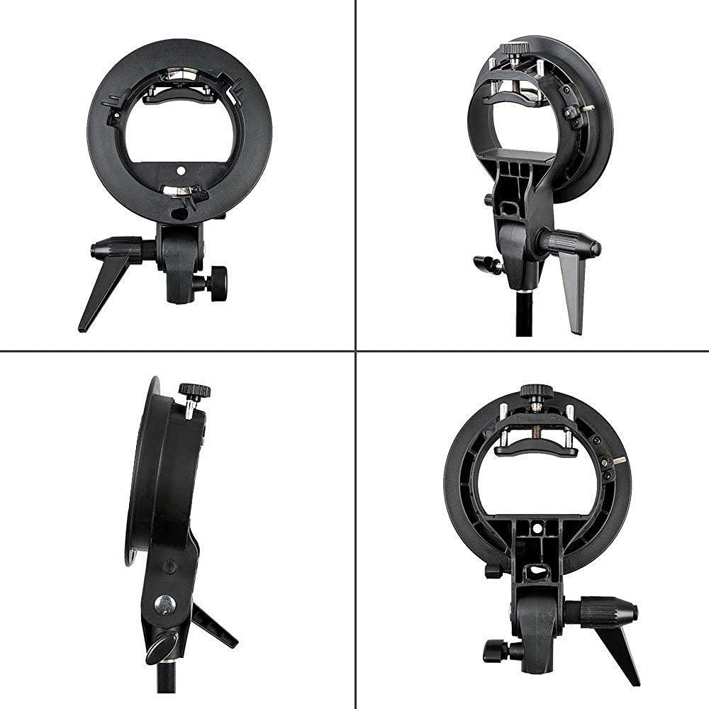 S Type Bracket Stable Bowens S Mount Holder for Speedlite Flash Snoot Softbox Photo Studio Plastic Umbrella Mount Bracket