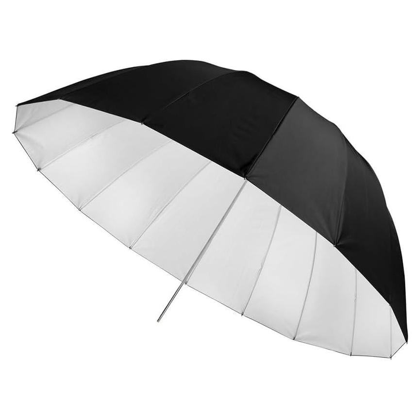 Paraguas Profundo Westcott 135.89 cm Rebote Blanco