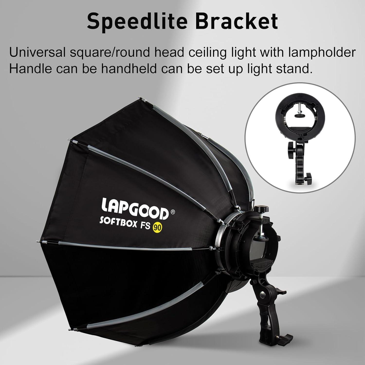 Softbox 90cm LAPGOOD FS90 para Fotografía Profesional