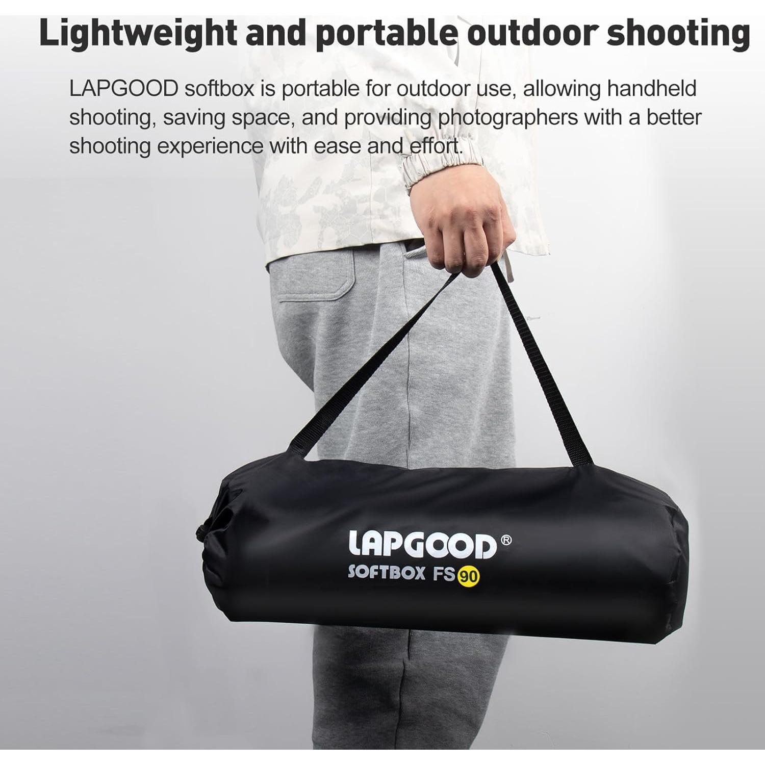 Softbox 90cm LAPGOOD FS90 para Fotografía Profesional