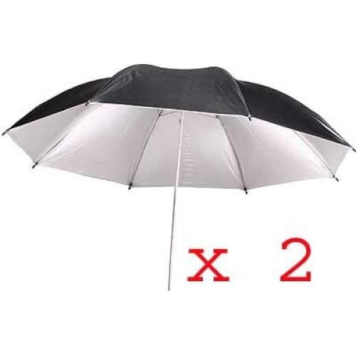 ePhoto Double Off Camera Flash Photo Studio Photography Flash Shoe Mount Swivel Bracket Umbrellas Stands 2 Stands, 2 Flash Mount Bracket, 2 Shoot Through Umbrellas, 2 Reflective Umbrellas UB4