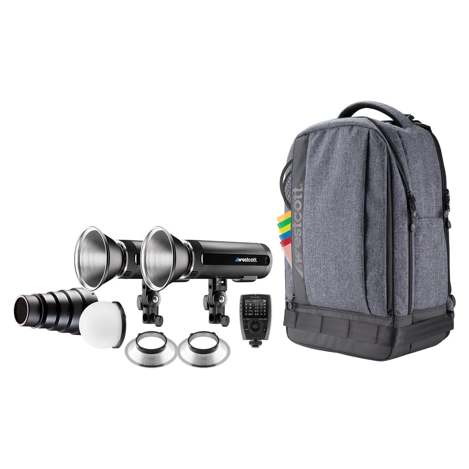Kit de Iluminación Fotográfica Westcott FJ200 con 2 Strobes