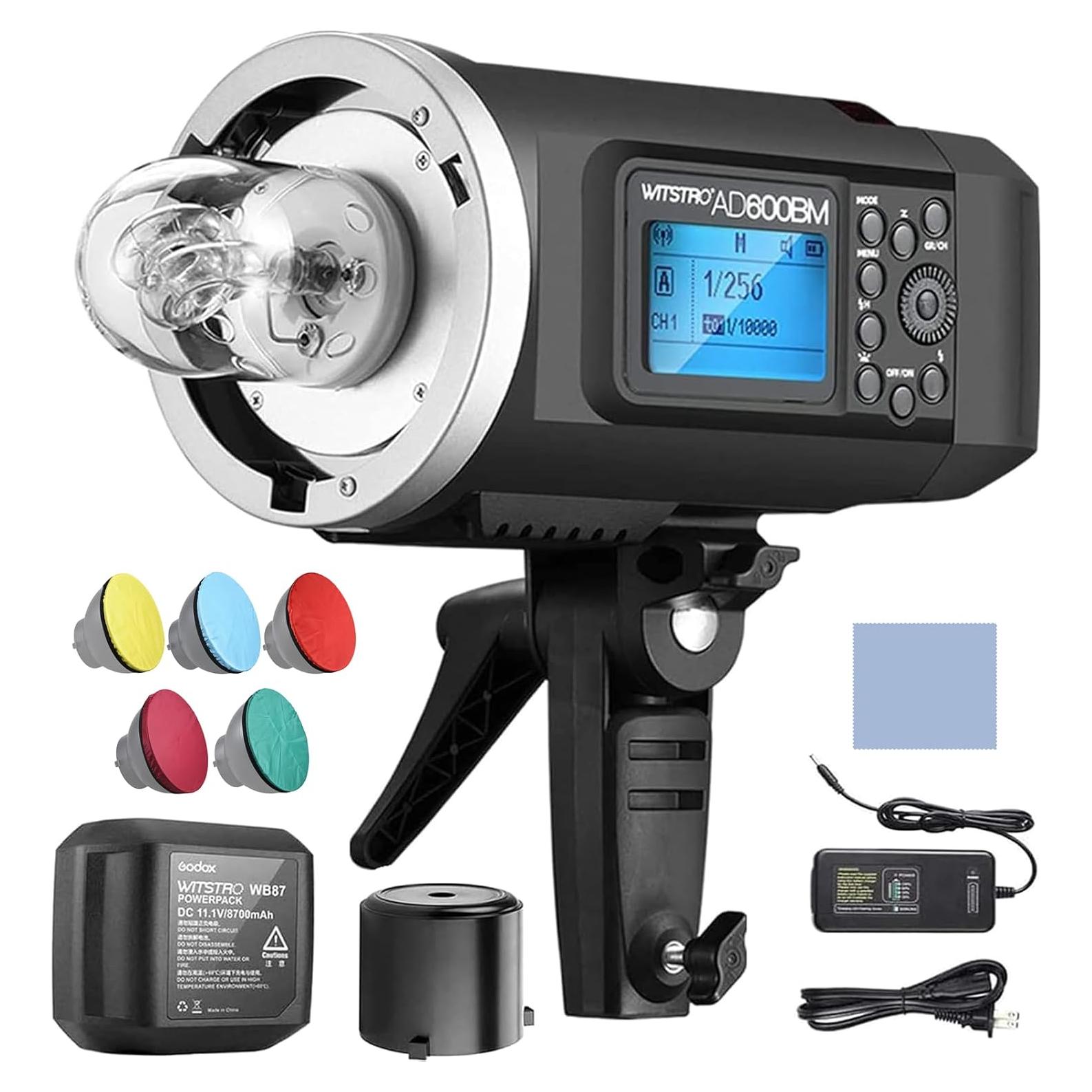 Flash Estroboscópico Godox AD600BM 600WS GN87 HSS 1/8000s