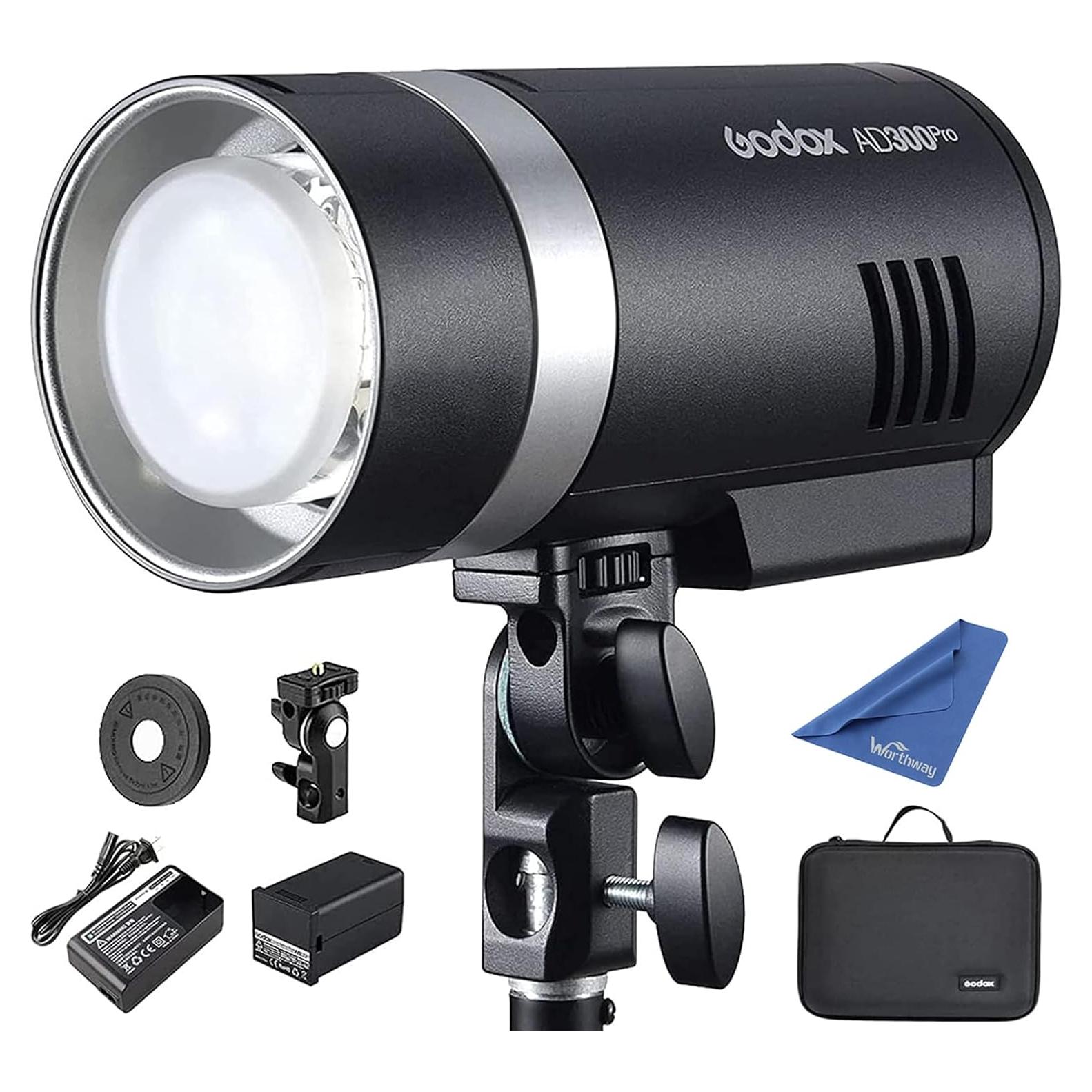 Flash Godox AD300 Pro 300W TTL Portátil con Batería 2600mAh