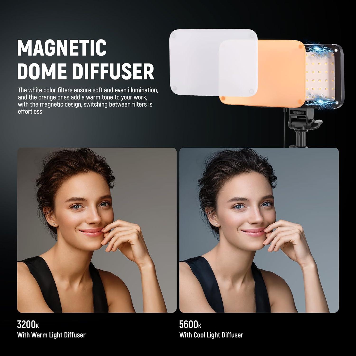 Kit de Iluminación LED Neewer BP66, 2 Luces Bi Color 3200K-5600K