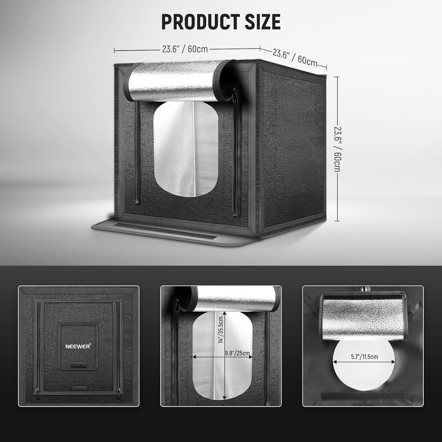 Kit de Iluminación LED Neewer BP66, 2 Luces Bi Color 3200K-5600K