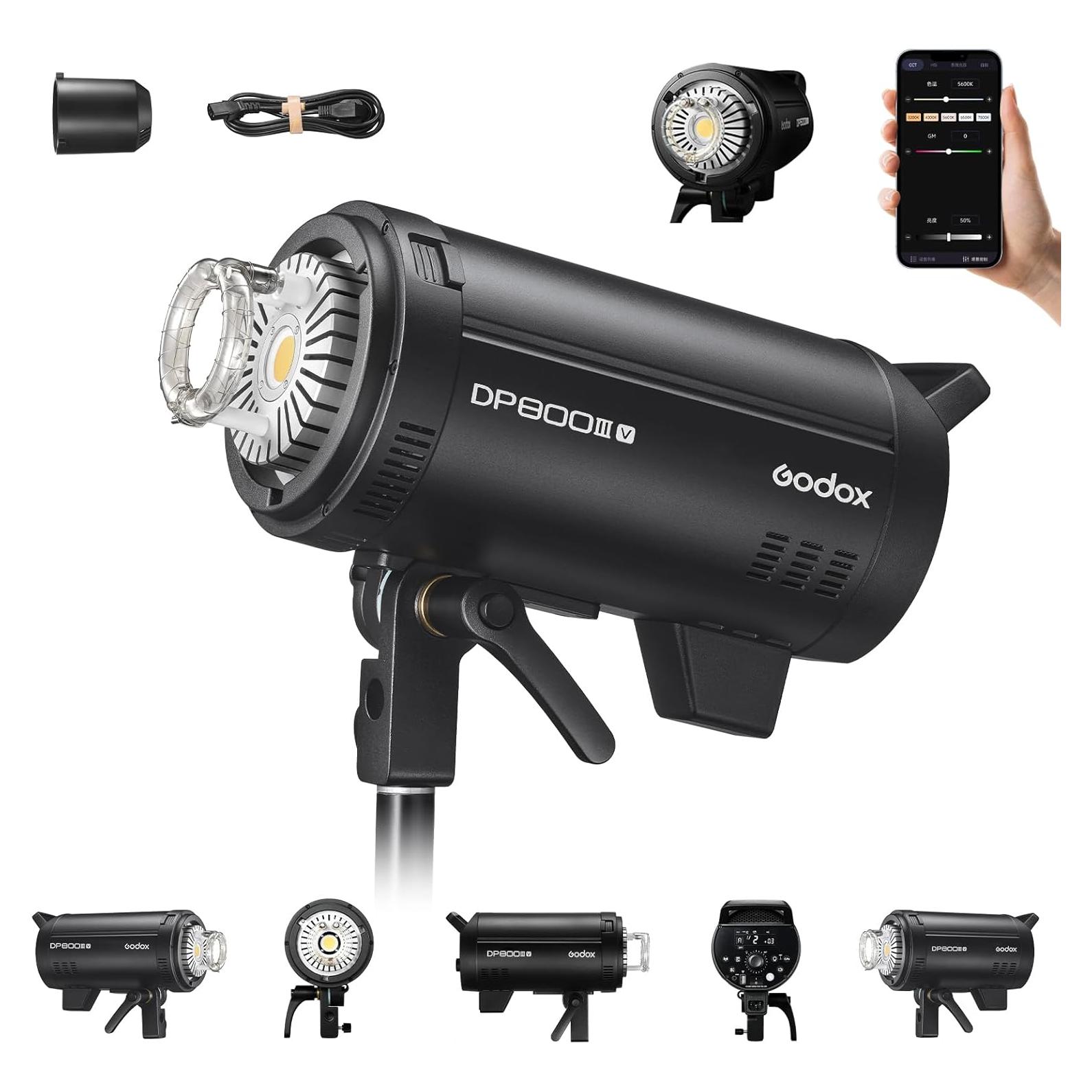 Flash de Estudio Godox DP800III-V 800Ws GN126 Inalámbrico