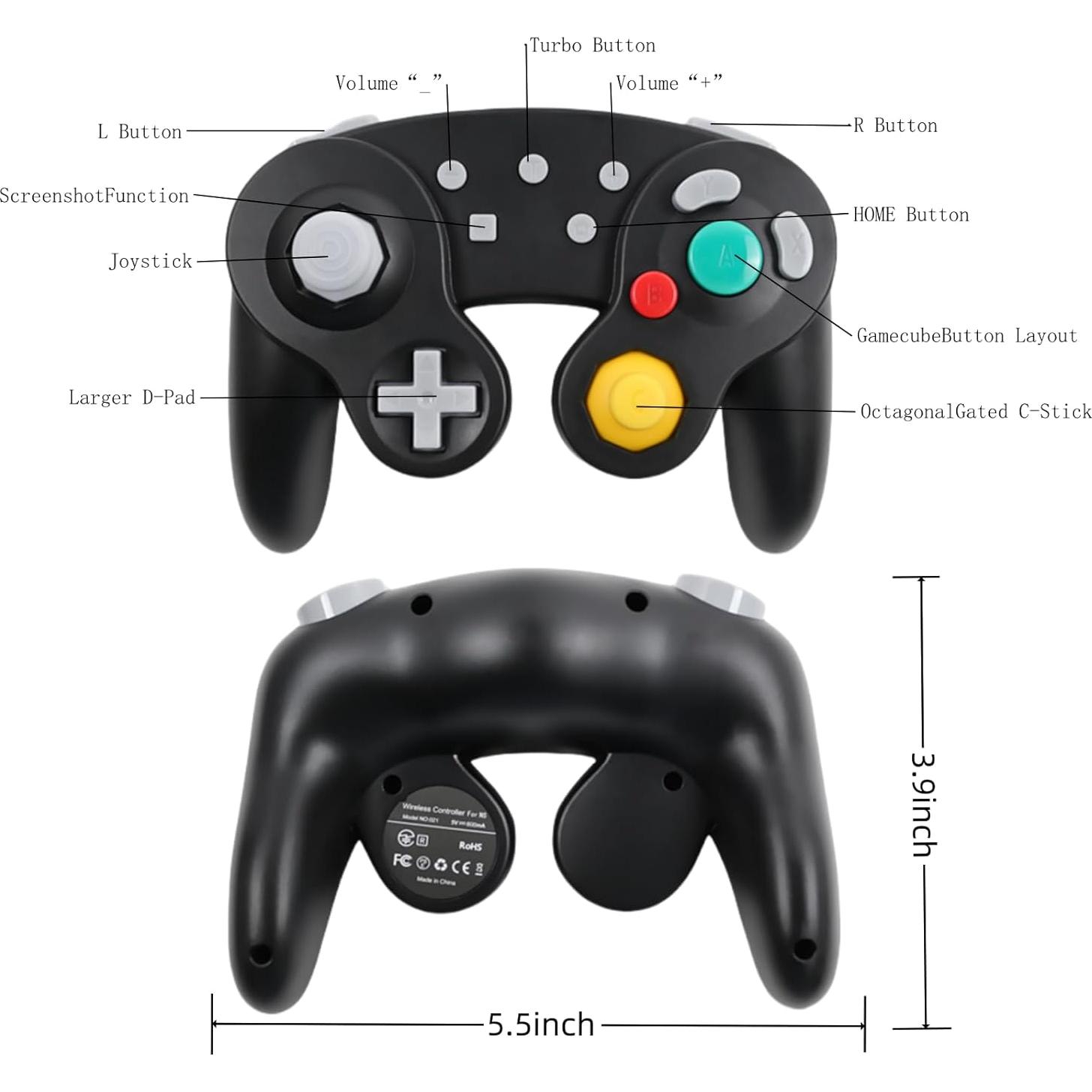 Controlador Inalámbrico DTCGBIN para Switch/PC - Vibración 4 Niveles