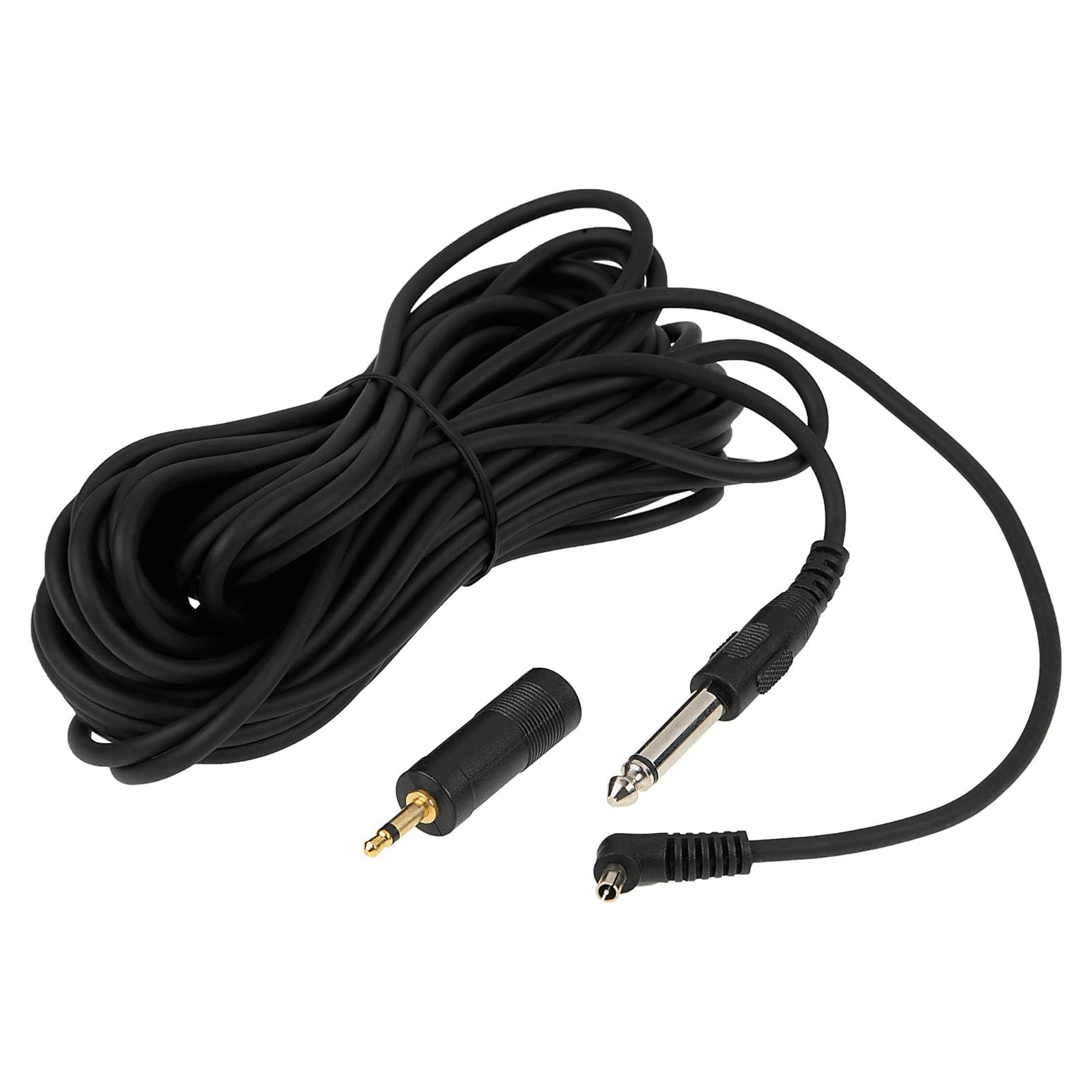 Cable de Sincronización PC Fotodiox 6m con Adaptador 3.5mm a 6.3mm