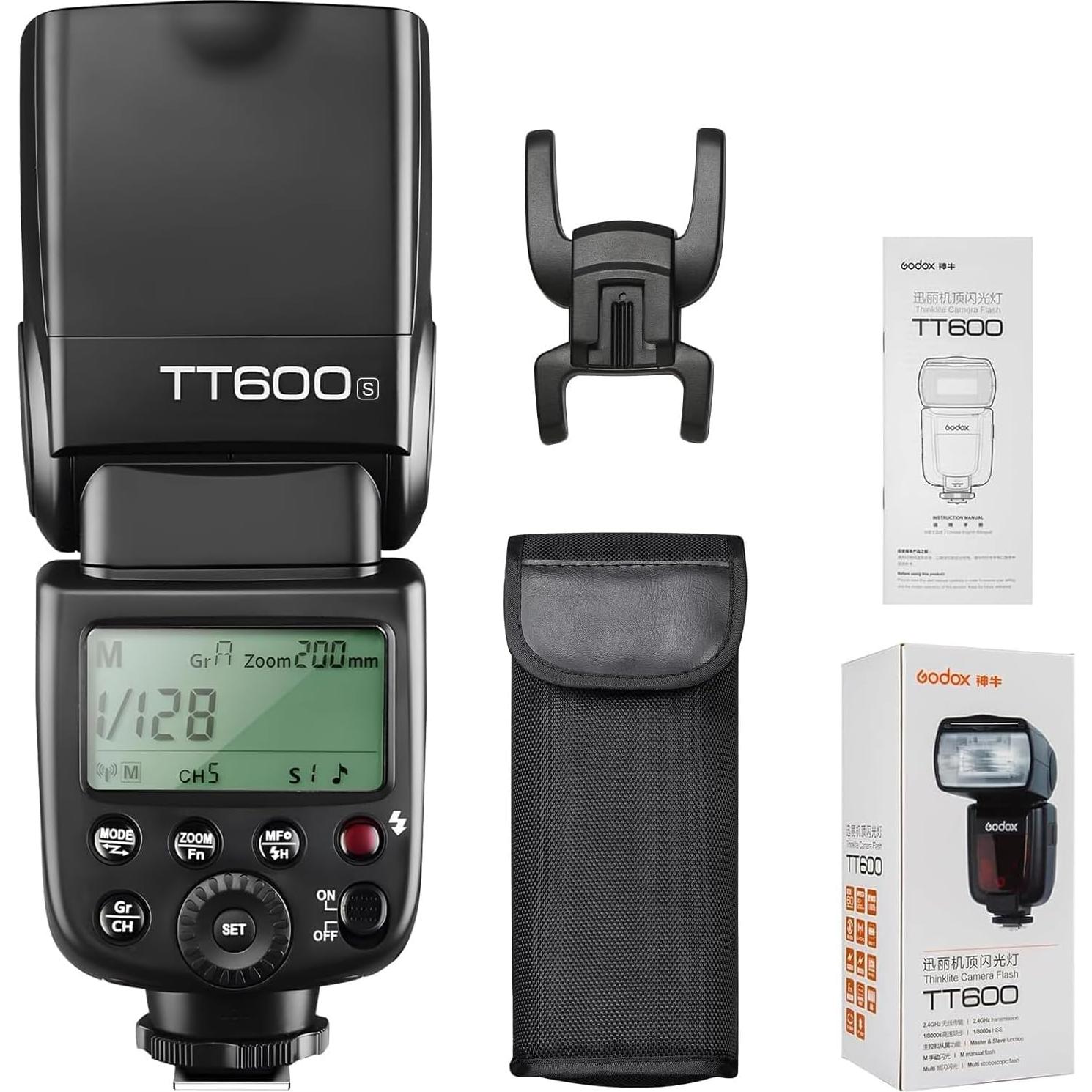 Flash Inalámbrico Godox TT600S para Cámara Sony GN60