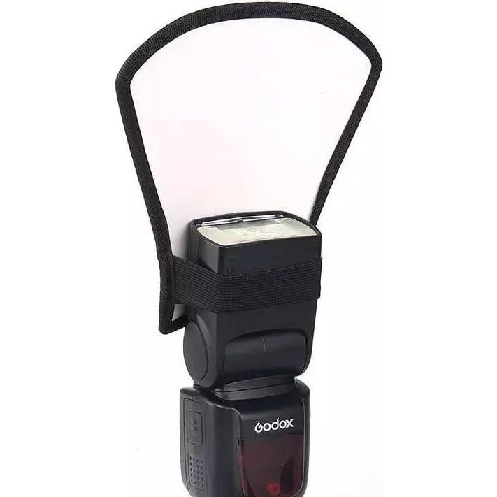 Difusor Reflector de Flash 2-en-1 REFLEX CAMERA Plata/Blanco