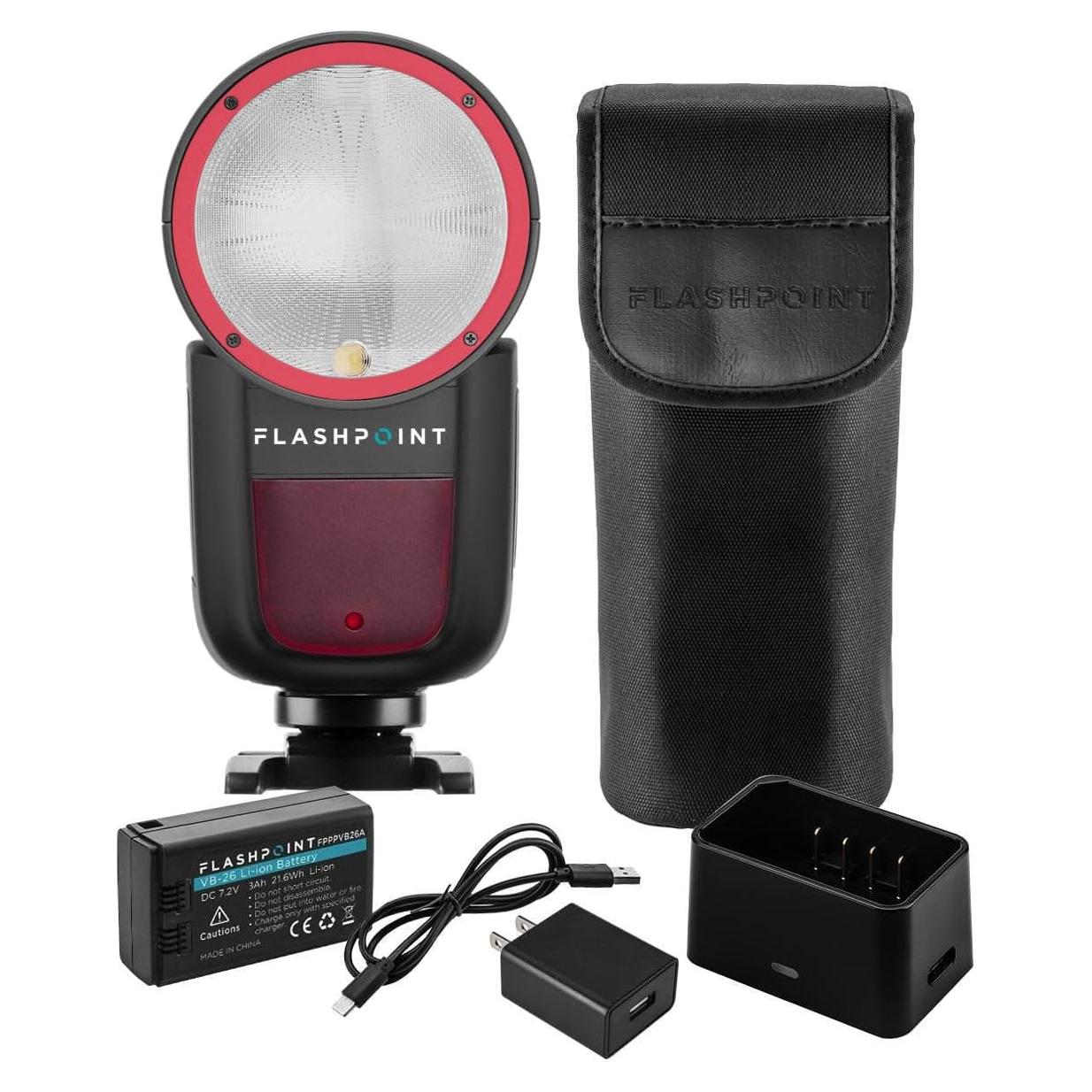 Flashpoint Zoom Li-on X R2 TTL Flash Godox V1 para Sony 76Ws