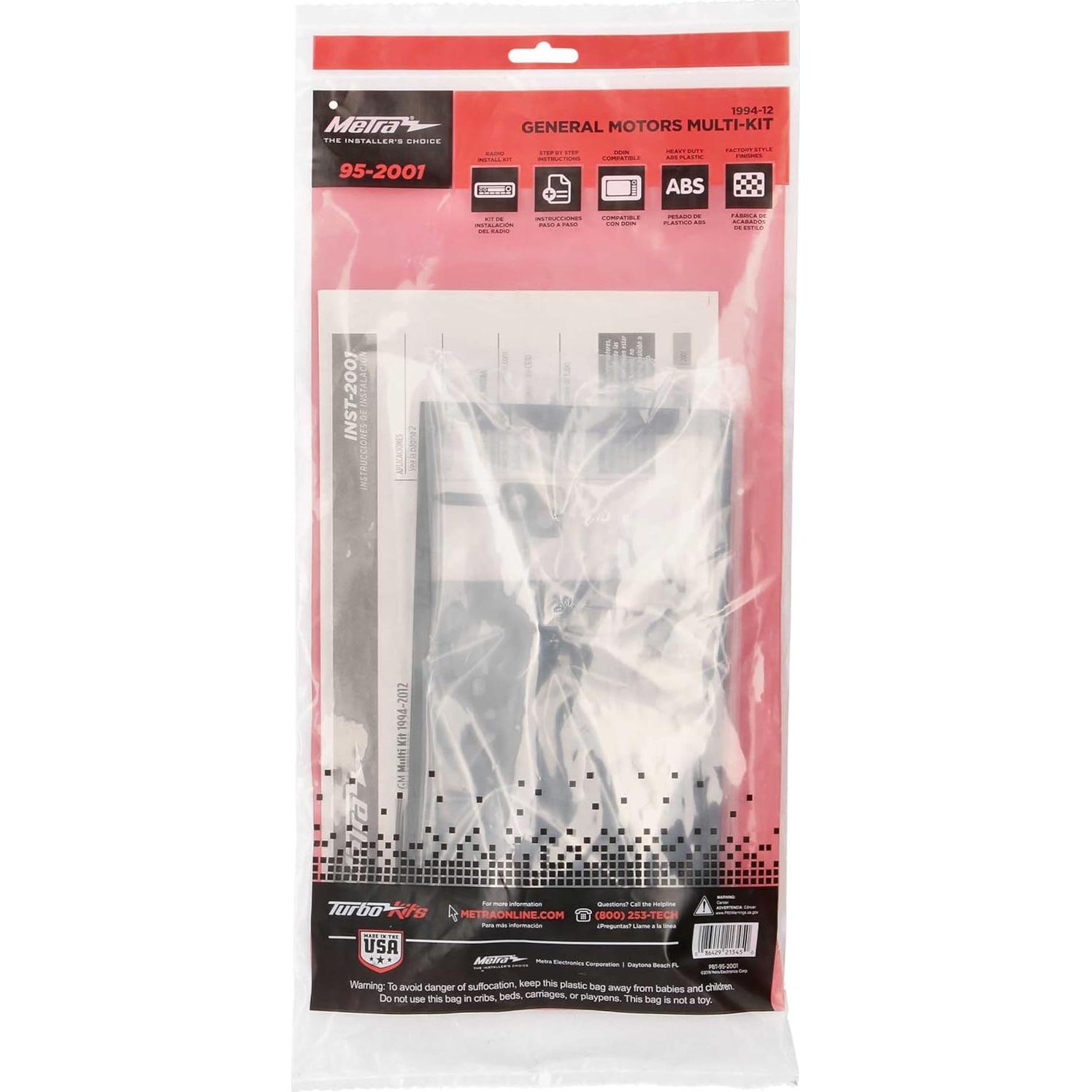 Kit de Instalación Tablero Double DIN Metra 95-2001 GM