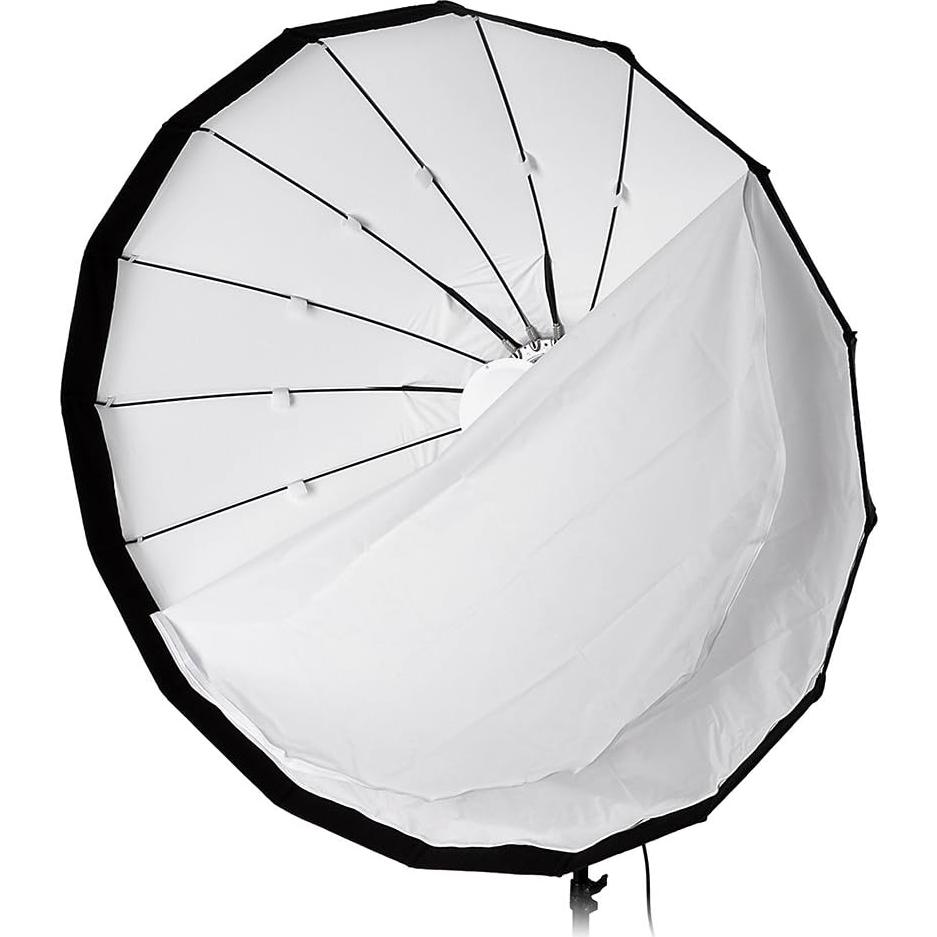 Pro Studio Solutions EZ-Pro 48in (120cm) Beauty Dish and Softbox Combination w/Multiblitz V Speedring - Soft Collapsible Beauty Dish with Speedring for Bayonet Mountable Strobe, Flash and Monolights