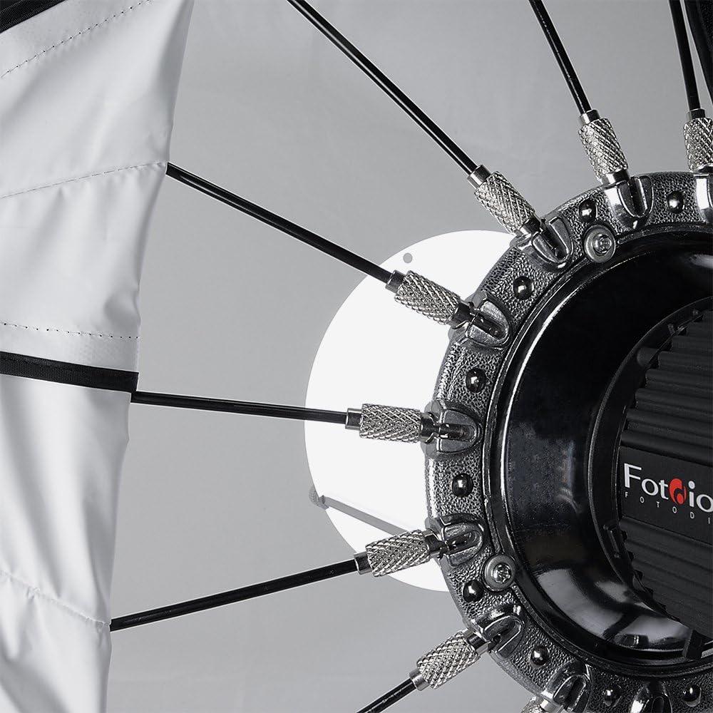 Pro Studio Solutions EZ-Pro 48in (120cm) Beauty Dish and Softbox Combination w/Multiblitz V Speedring - Soft Collapsible Beauty Dish with Speedring for Bayonet Mountable Strobe, Flash and Monolights