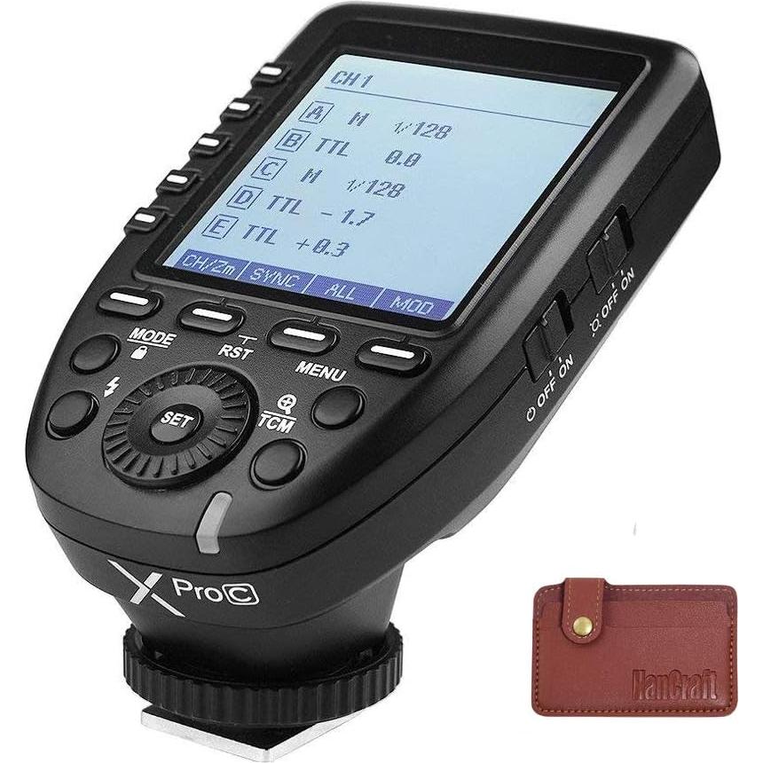 Godox XPro TTL Wireless Trigger,1/8000s High-Speed-Sync,5 Dedicated Group Bottons and 11 Customizable Functions (XPro-C Compatible with Canon)