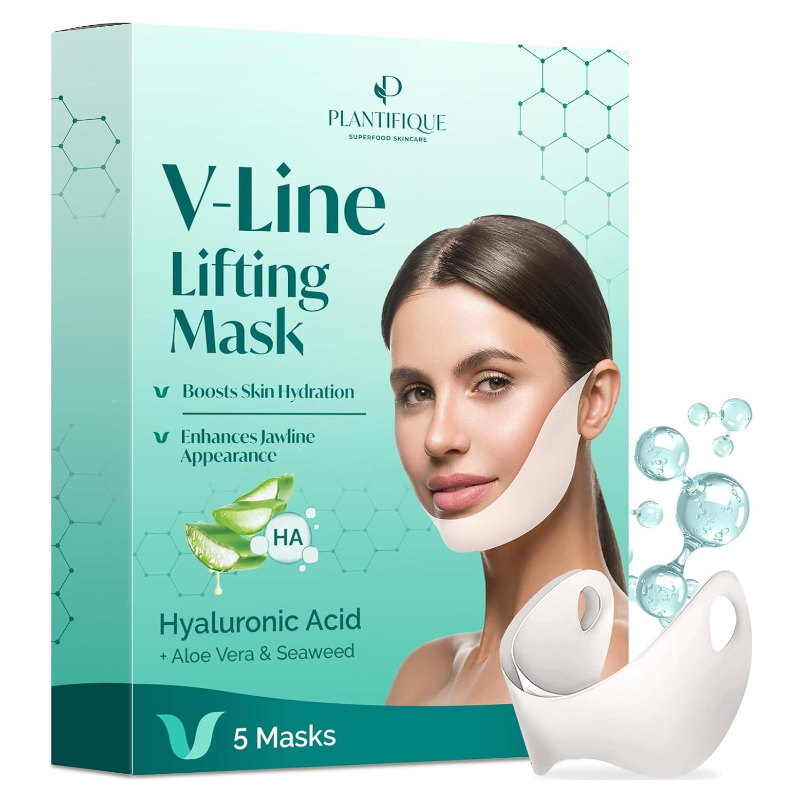 Mascarilla Facial PLANTIFIQUE Colágeno 5 Piezas Hidratante