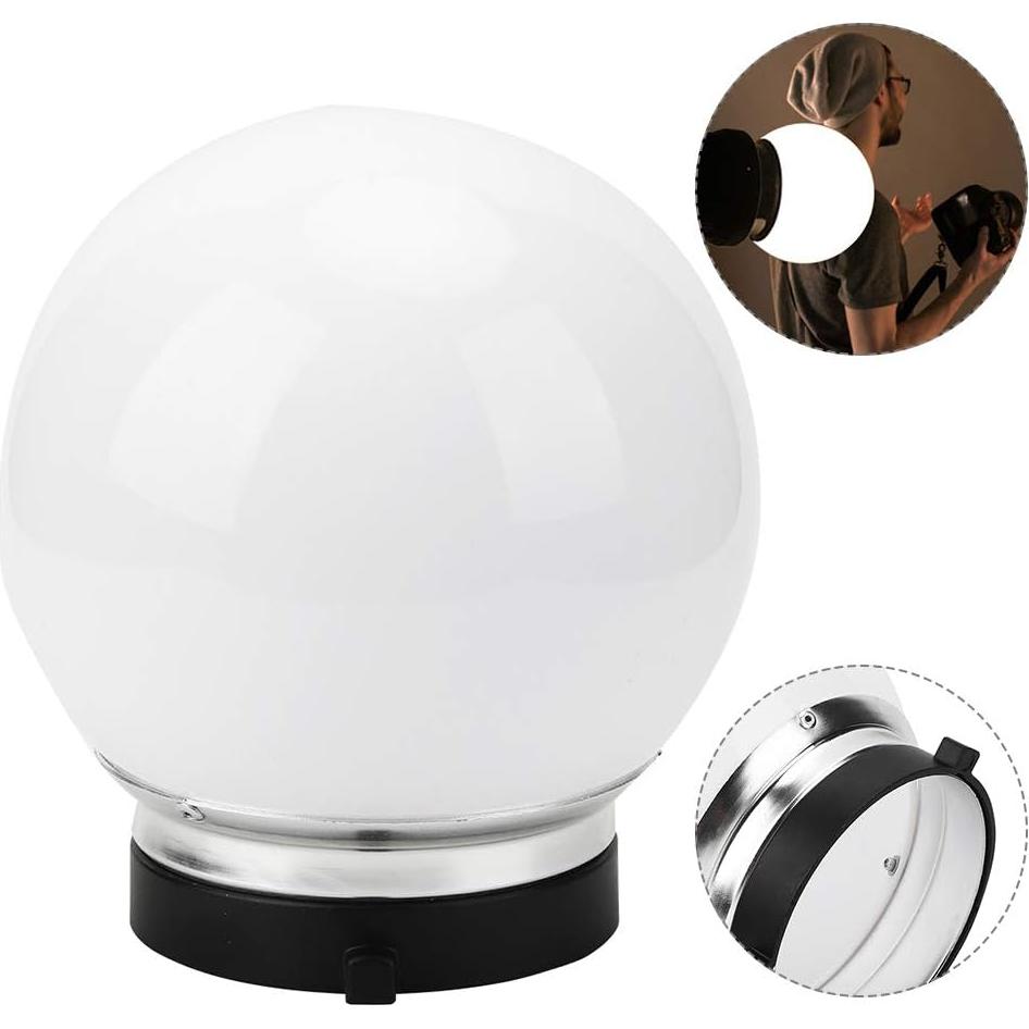 Bola Difusora Esférica 15cm Bowens para Fotografía Profesional