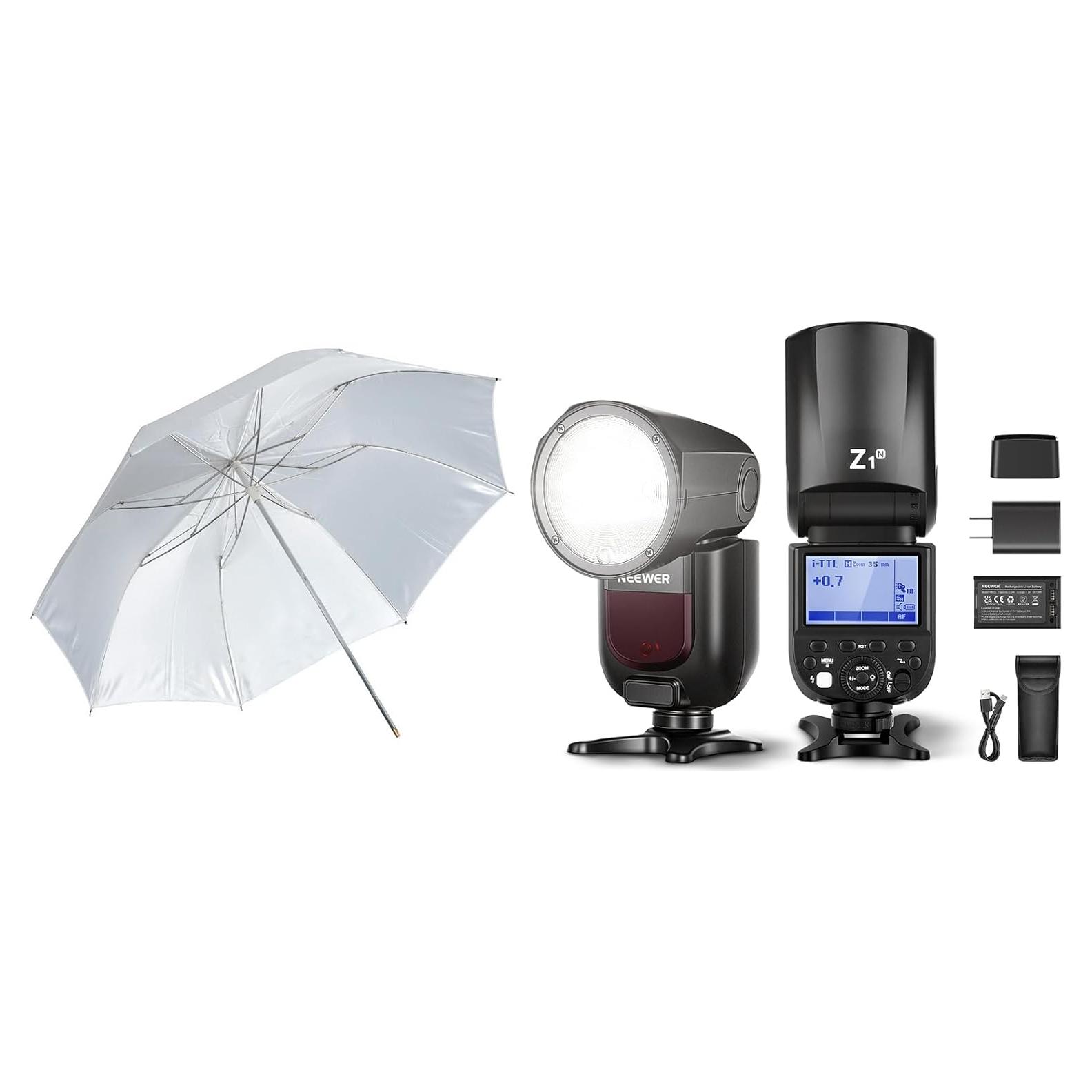 Flash NEEWER Z1-N TTL 76Ws para Cámaras DSLR Nikon con Softbox