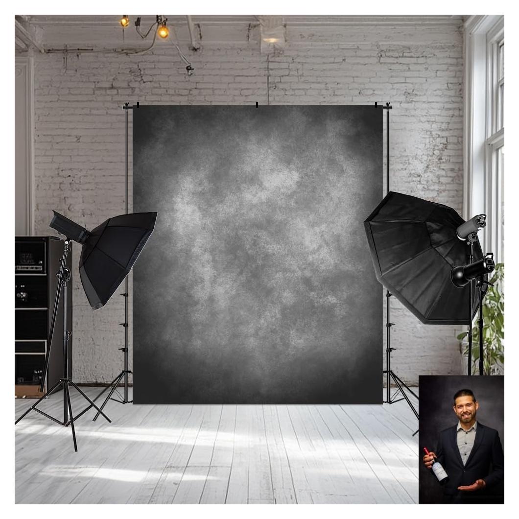 Fondo de Foto 1.5x2.2m Kate Gris Púrpura Microfibra