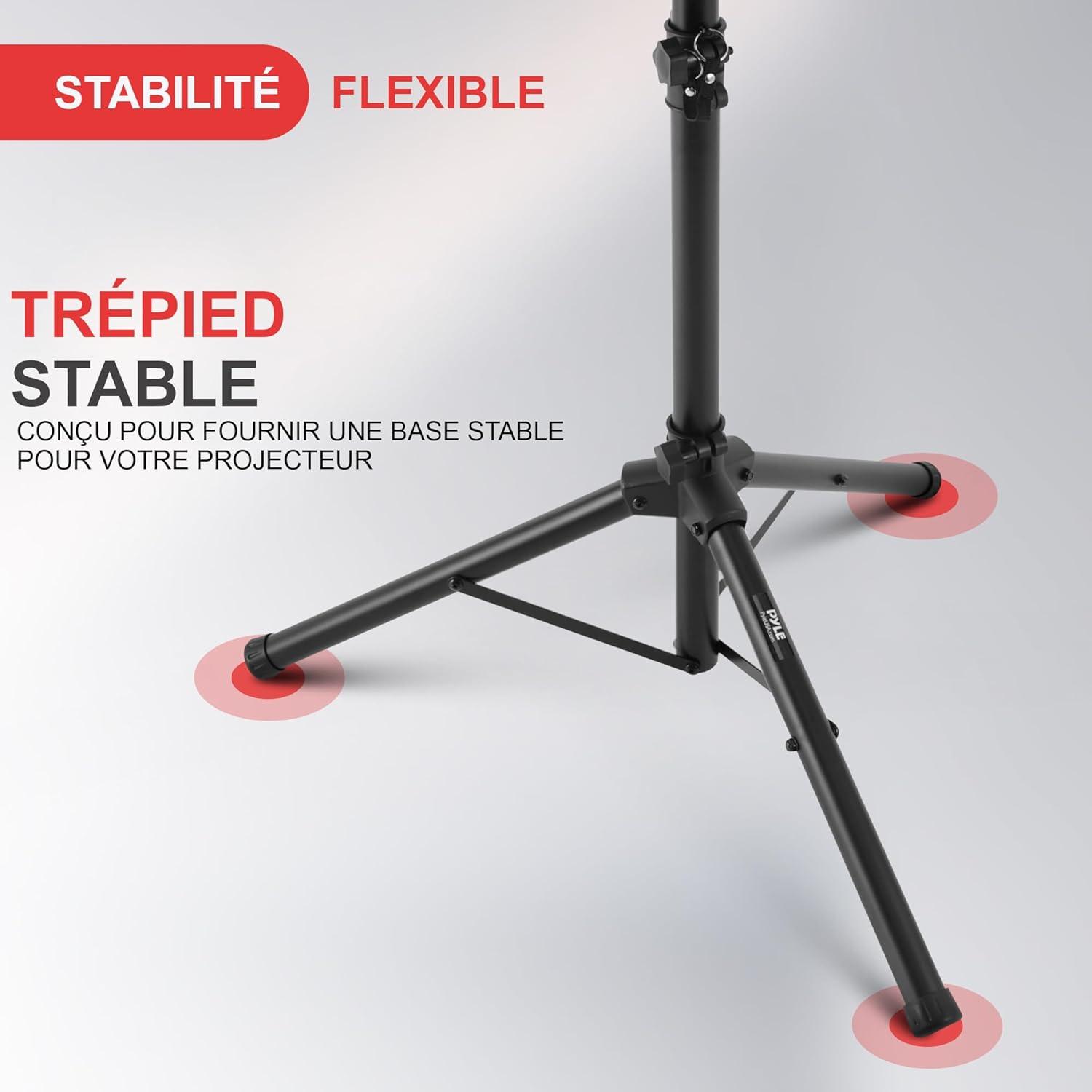 Soporte de trípode ajustable PYLE PRO para proyector y laptop