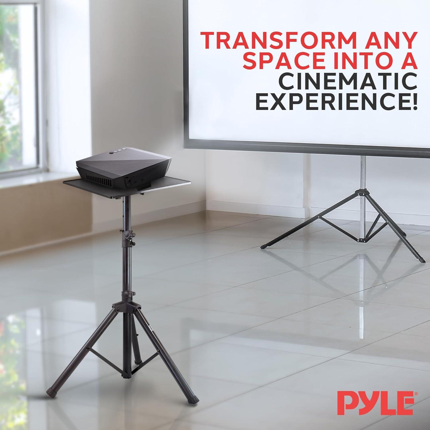 Soporte de trípode ajustable PYLE PRO para proyector y laptop