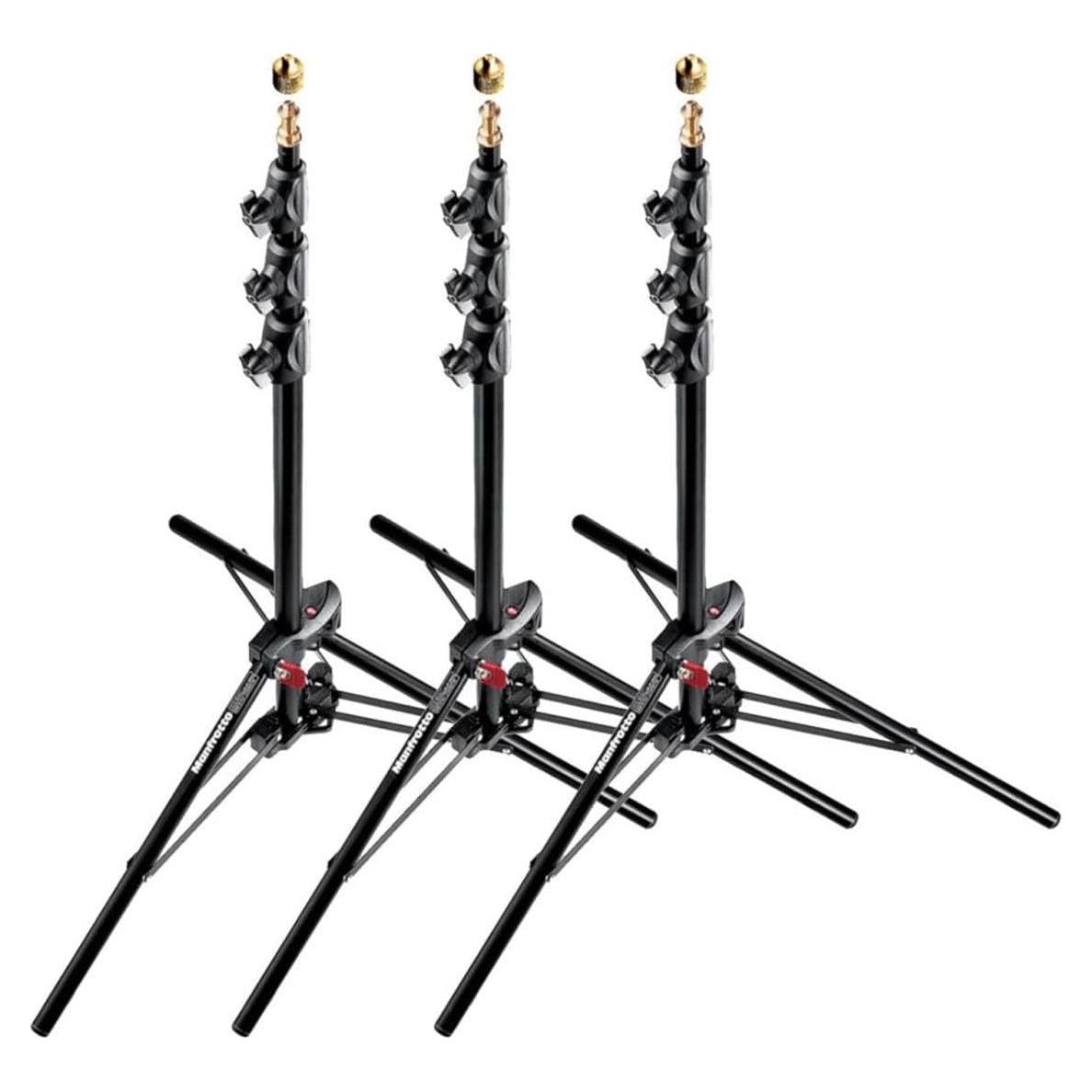 Soporte Compacto de Aluminio Manfrotto 1051BAC - Paquete de 3