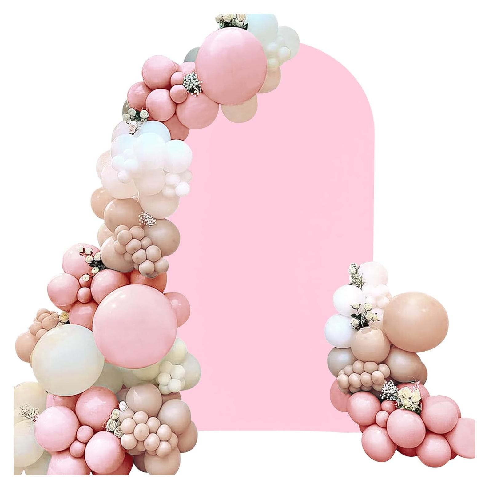 Cubierta de Arco de Boda Spandex Rosa 2.2m x 1.2m Fivenl