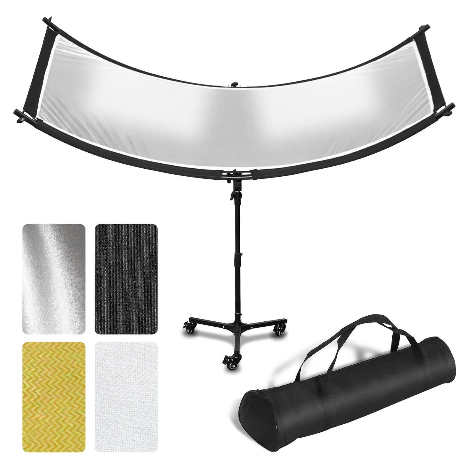 Reflector de Luz Clamshell 70"x24" MCCKLE con Soporte y Bolsa