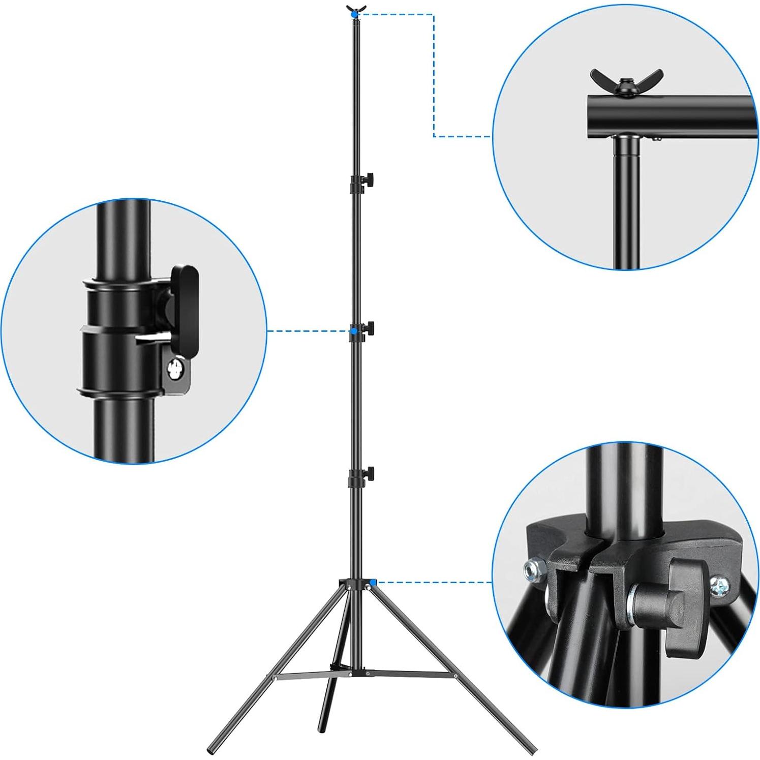 Soporte de Luz Profesional EMART 2.6m Ajustable 10kg