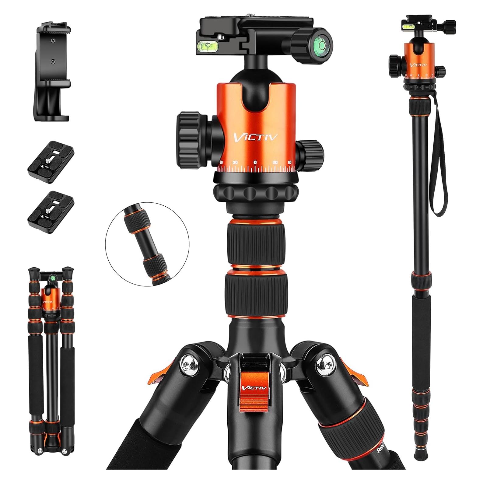 Trípode Profesional Victiv AT40 de Aluminio 1.79kg 80cm