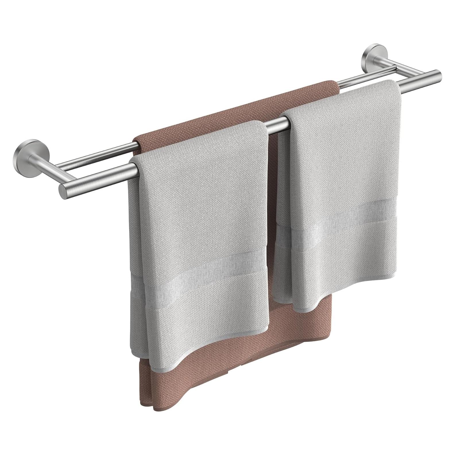 Barras dobles para toallas FORIOUS 66 cm acero inoxidable