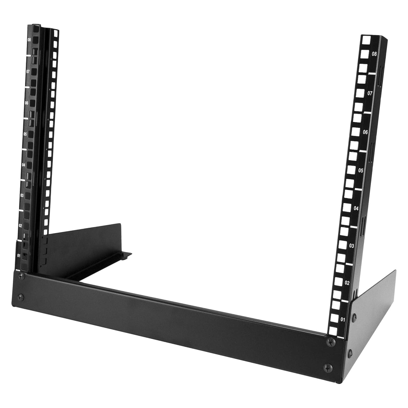 Rack de Escritorio StarTech.com 8U Marco Abierto 19" Negro