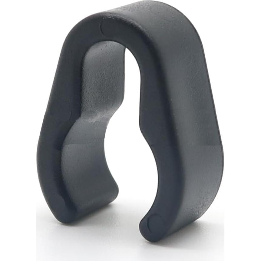 30 Clips de Cable para Micrófono Mollensiuer, 28mm, Negro